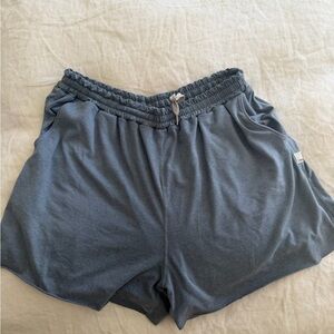 Vuori Slate Blue Elastic-Waist Athletic Shorts